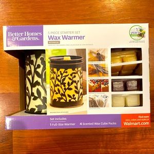 Wax Warmer & 4 Scented Wax Cube Packs